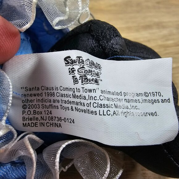 Stuffins Santa Claus Is Coming To Town Miss Jessica Plush Doll w/ Tags VTG 8" - Picture 12 of 12